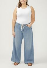 Plus Size Silver Jeans Co.&reg; Mid Rise Soft Wide Leg Beach Pant, C2806, small