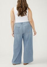 Plus Size Silver Jeans Co.&reg; Mid Rise Soft Wide Leg Beach Pant, C2806, small