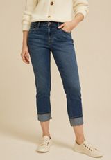 m jeans by maurices&trade; Classic Mid Rise Cropped Jean, MEDIUM SANDBLAST, small