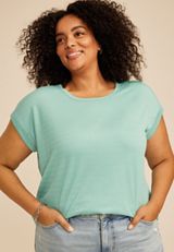 Plus Size 24/7 Textured Clara Tee, C8707, small