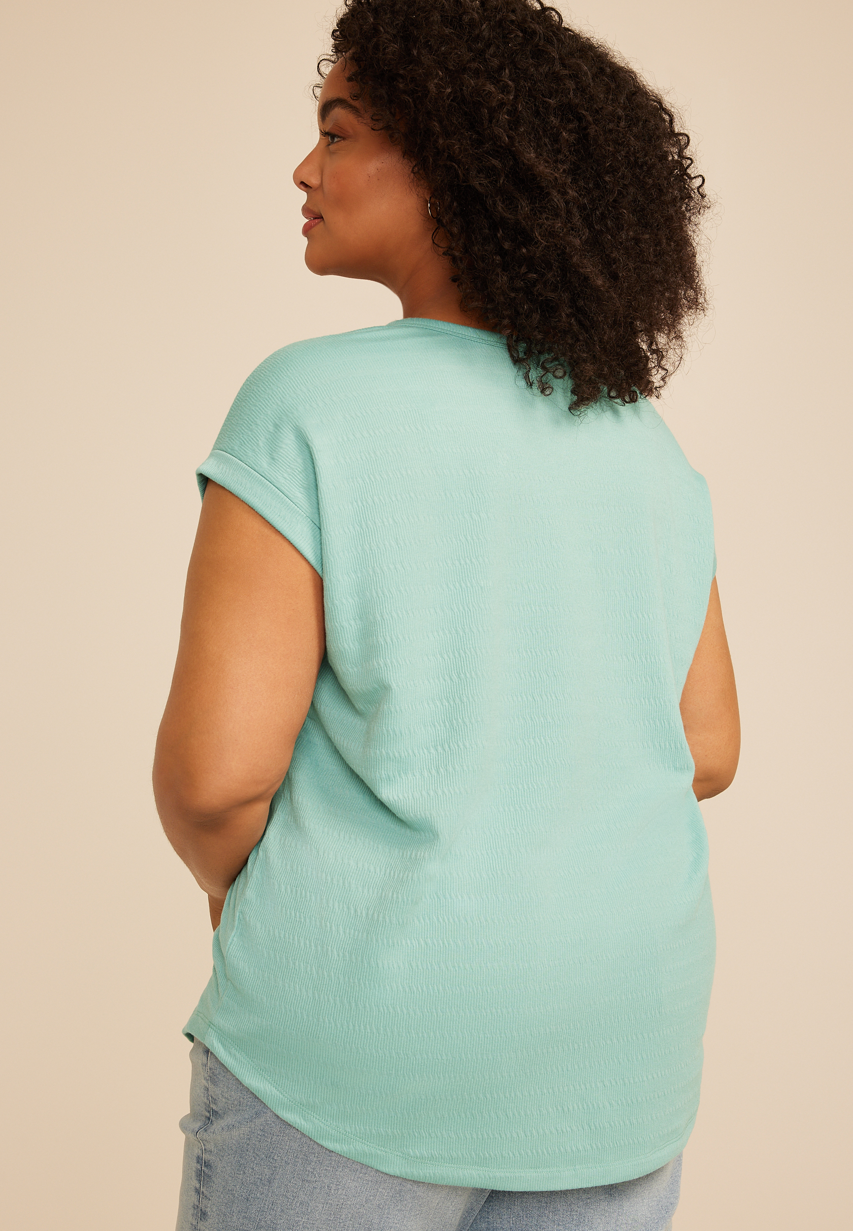 Plus Size 24/7 Textured Clara Tee, C8707, large