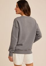 Do What Makes You Happy Embroidered Sweatshirt, C829, small