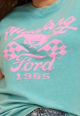 Plus Size Mustang Ford 1965 Retro Classic Fit Graphic Tee, C212, small