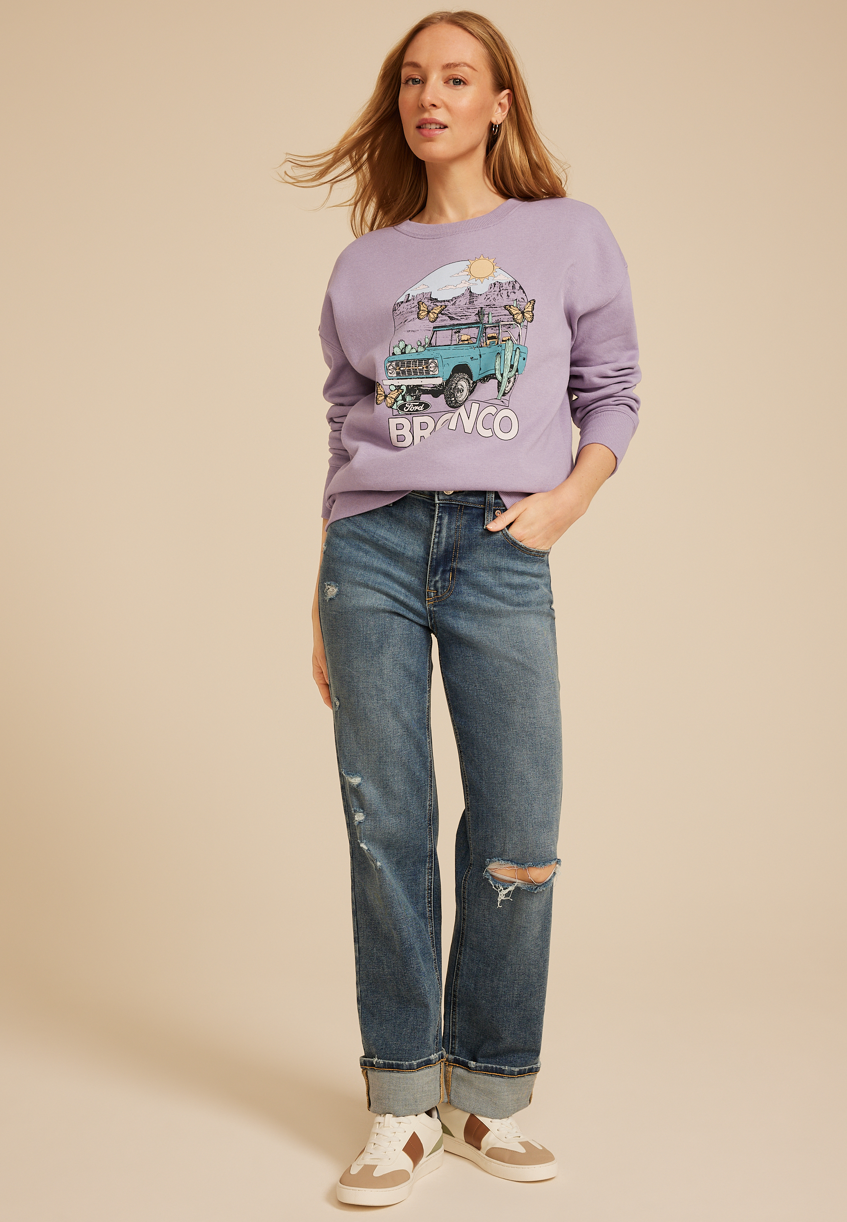 Scenic Bronco Relaxed Fit Sweatshirt, C4260, large
