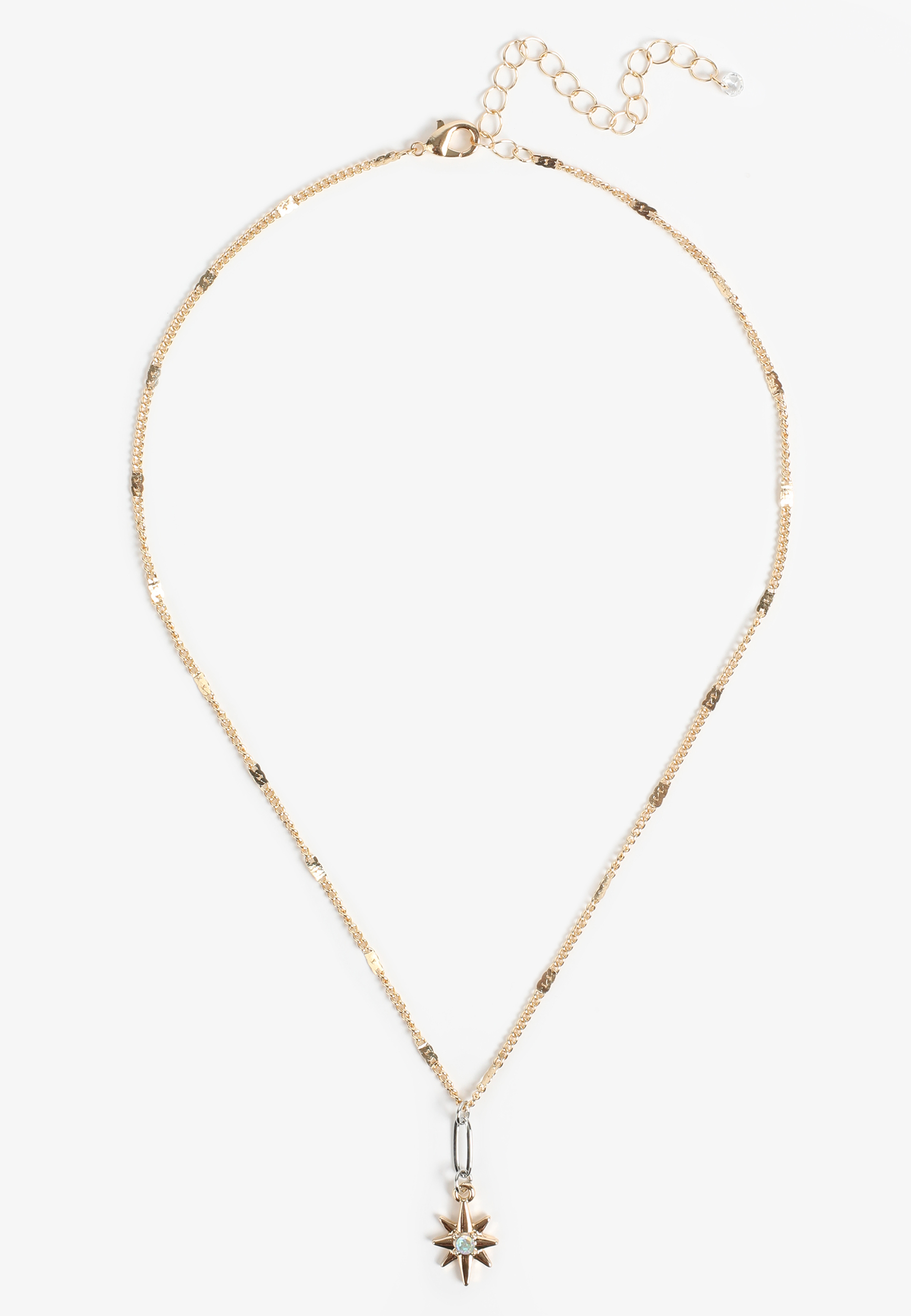Celestial Star Necklace, GOLD, large