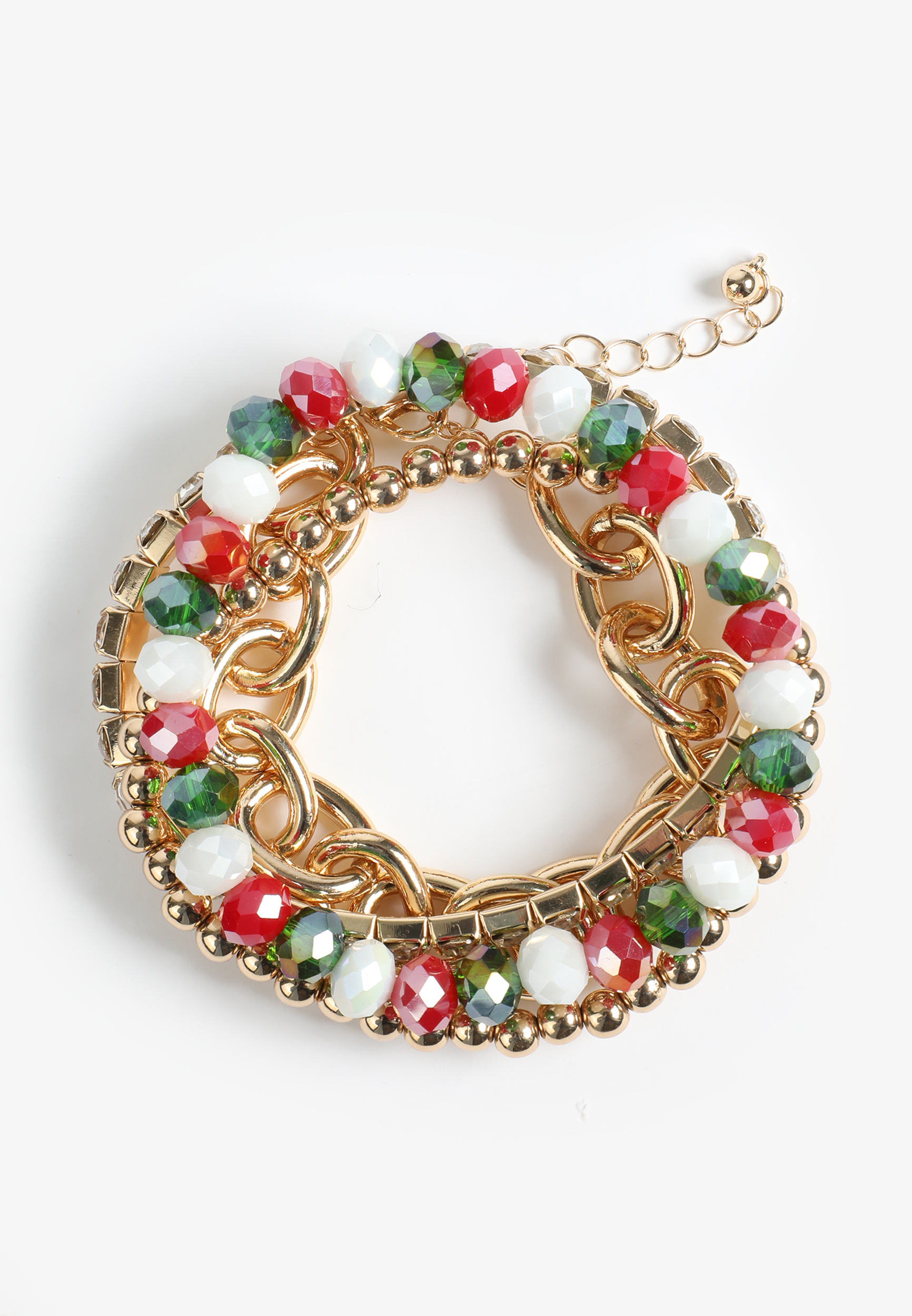 Holiday Beaded Stretch Bracelet Set