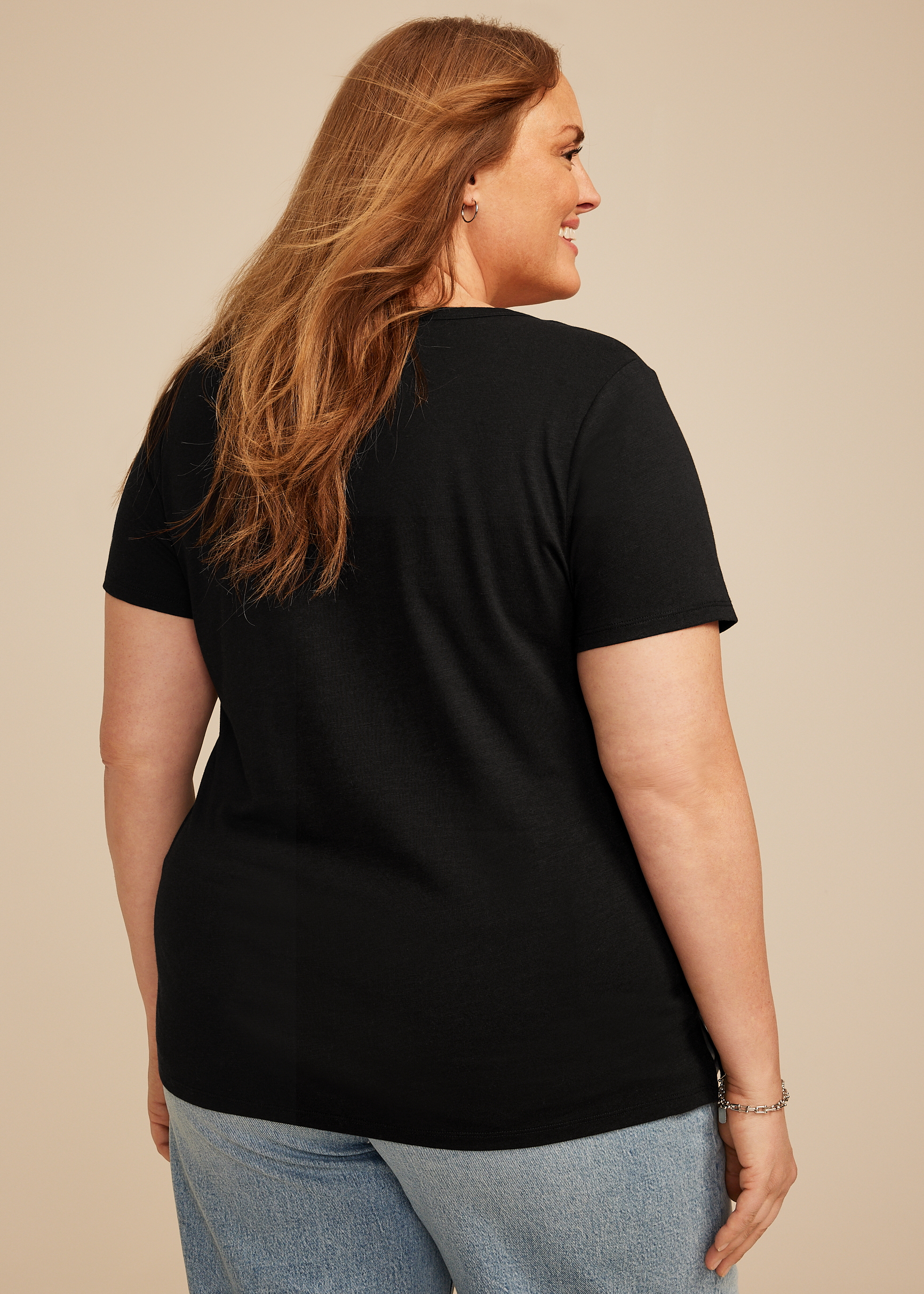 Plus Size 24/7 Dawson V Neck Tee - thumbnail 2