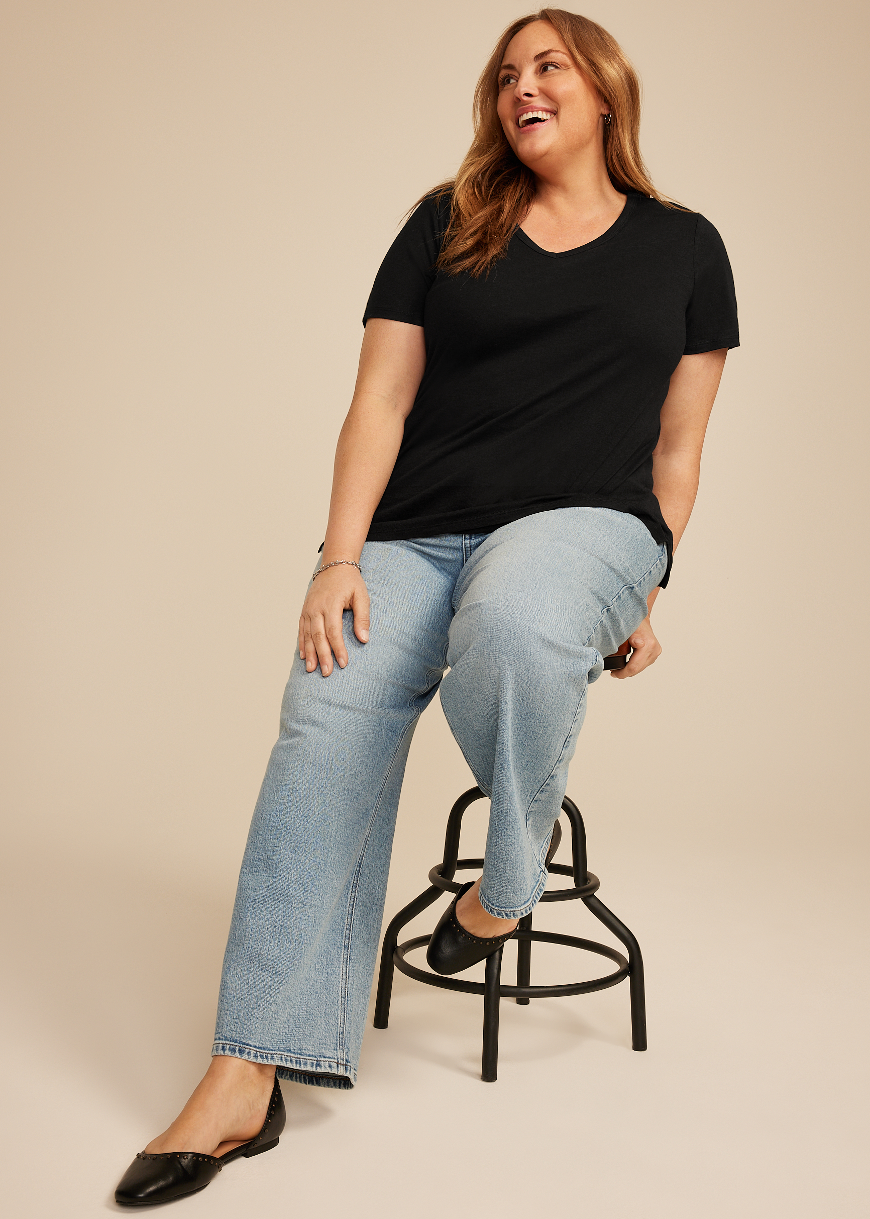 Plus Size 24/7 Dawson V Neck Tee | maurices