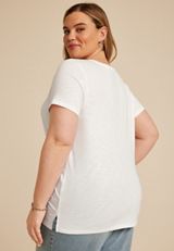 Plus Size 24/7 Dawson V Neck Tee, C7313, small
