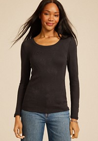 24/7 Ottoman Rib Long Sleeve Tee