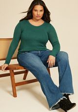 Plus Size Floral Jacquard Mesh Top, C7456, small