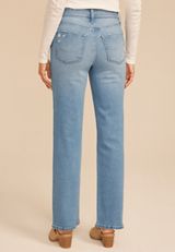 Daisy Embroidered High Rise Relaxed Straight Jean, C3337, small