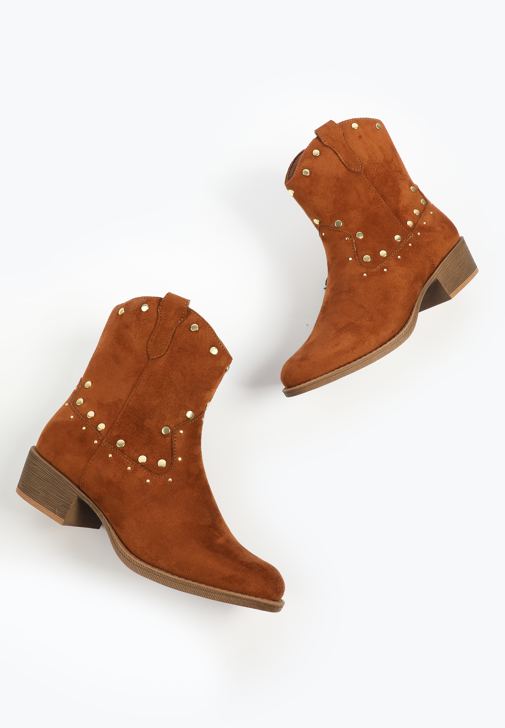 SuperCush Penelope Studded Boot, COGNAC, large