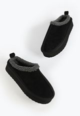 SuperCush Charlie Sherpa Platform Clog, BLACK, small