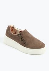 SuperCush Tegan Platform Zip Up Sneaker, GRAY, small