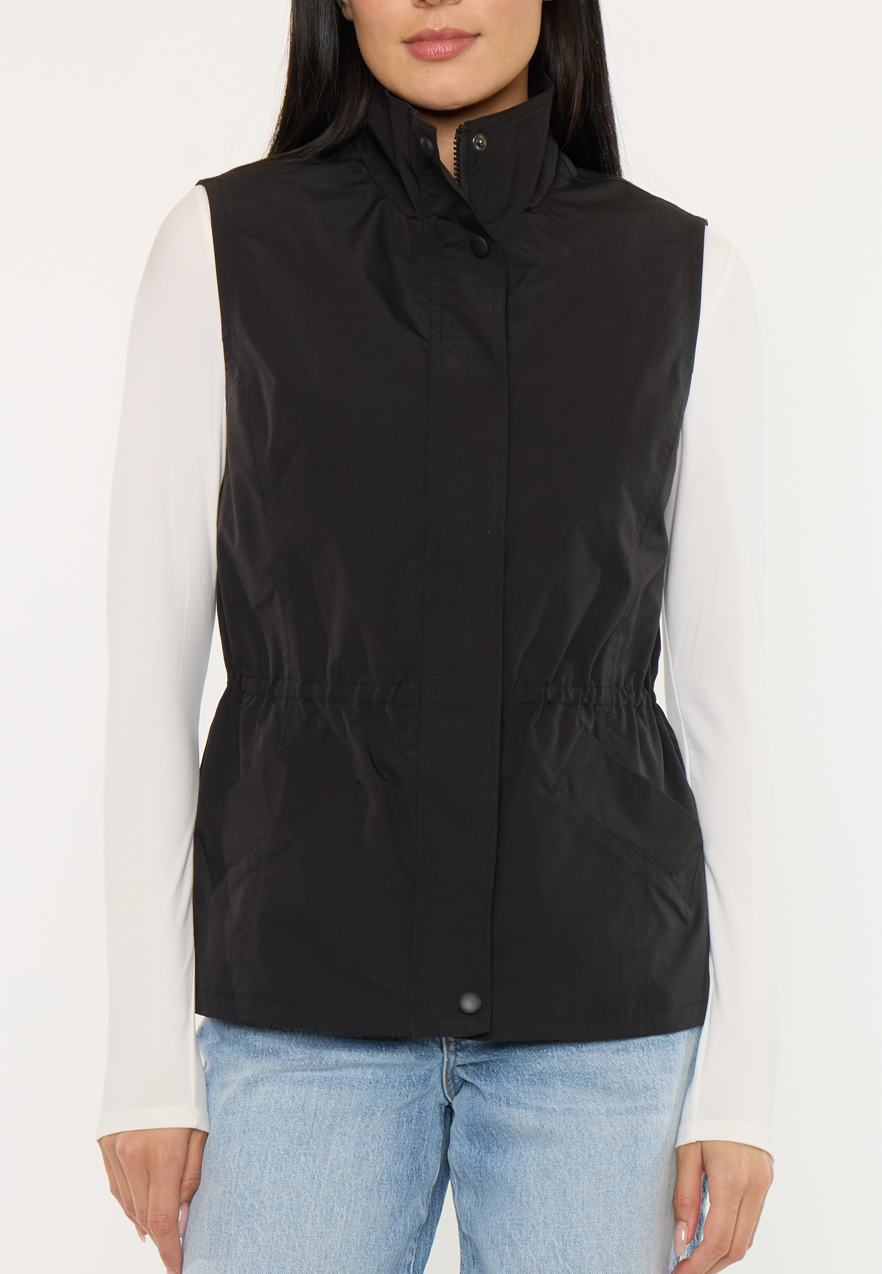 KanCan&trade; Utility Elastic Waist Vest, BLACK, large