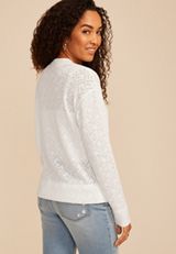 Diamond Pointelle Knit Zip Front Cardigan, C9298, small