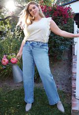 Plus Size KanCan&trade; High Rise Ripped Wide Leg Jean, C3337, small