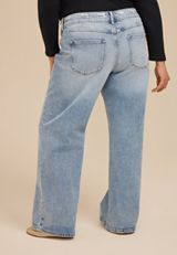Plus Size KanCan&trade; High Rise Ripped Wide Leg Jean, C3337, small