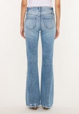 KanCan&trade; High Rise Double Button Fray Hem Flare Jean, C3337, small