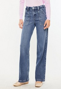 KanCan™ High Rise Cuffed Wide Leg Ankle Jean