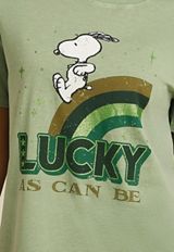 Snoopy Rainbow Oversized Fit Graphic Tee, C1612, small