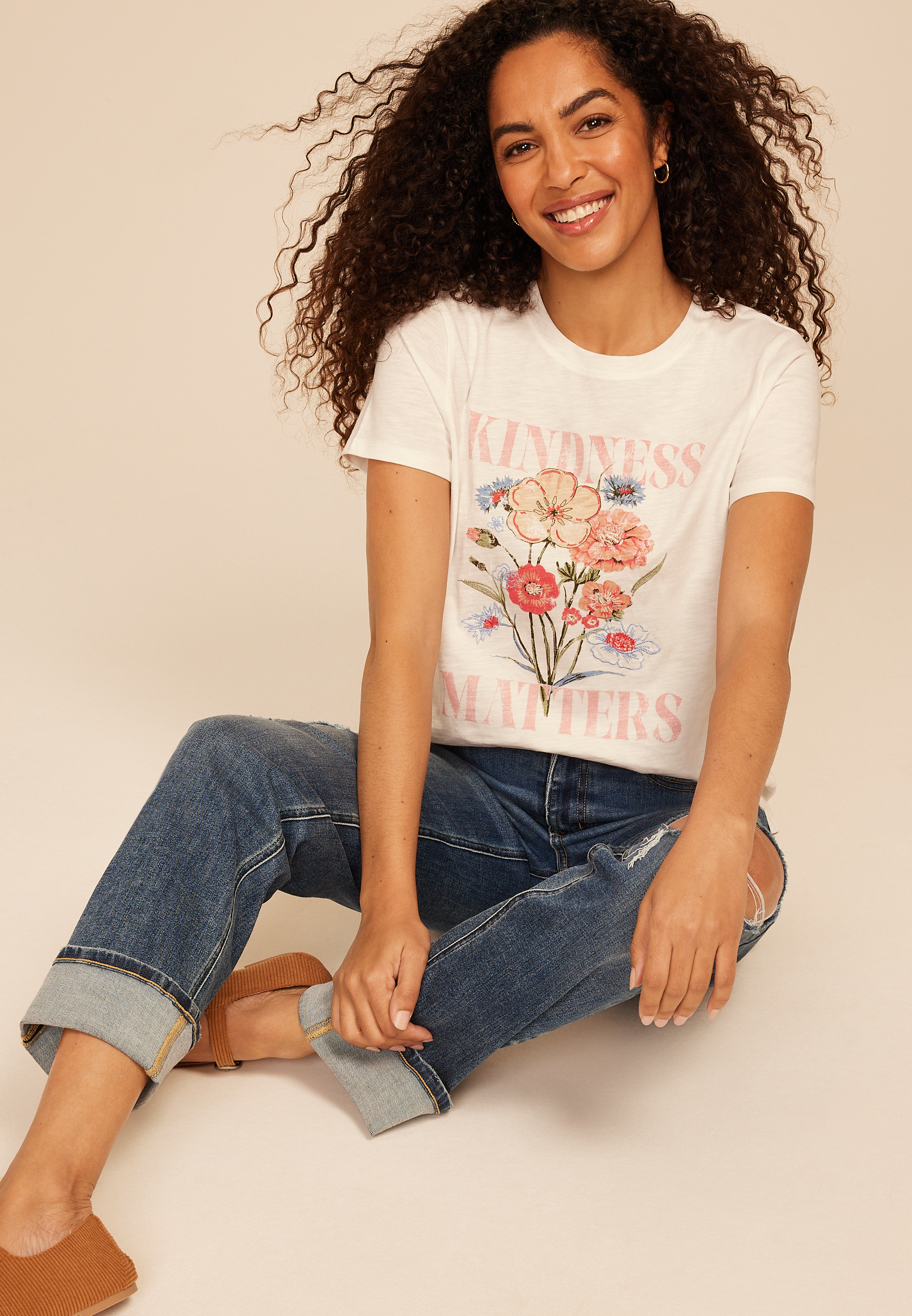 Kindness Matters Classic Fit Graphic Tee, C4673, large