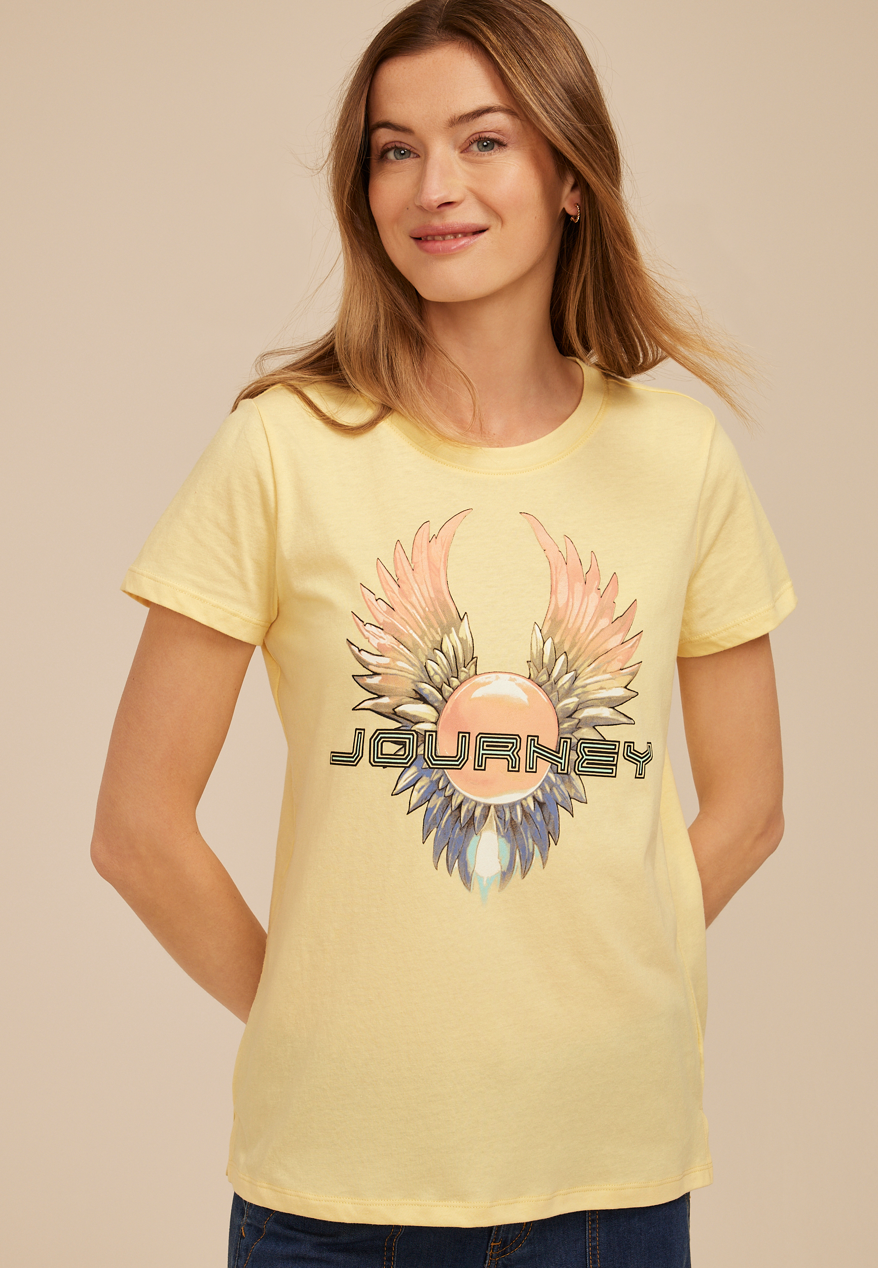 Journey Winged Sun Classic Fit Graphic Tee