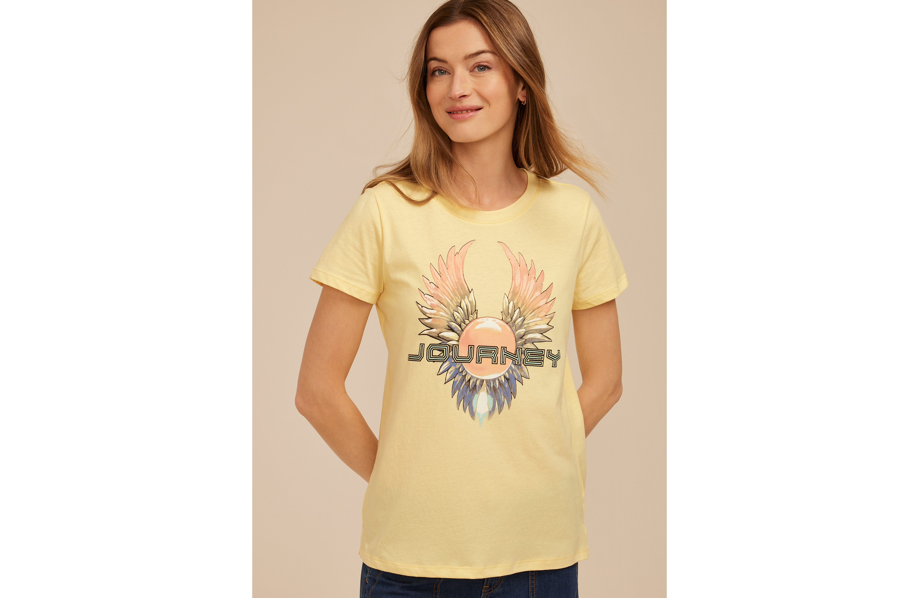 Journey Winged Sun Classic Fit Graphic Tee