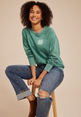 Washed Clover Sweatshirt, SHADY GLADE, small