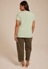 Plus Size Vintage Floral Classic Fit Graphic Tee, SWAMP, small