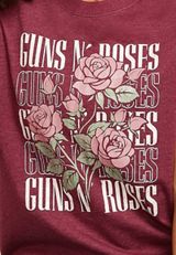 Guns N  Roses Oversized Fit Graphic Tee, C830, small