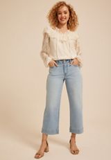 m jeans by maurices&trade; High Rise Wide Leg Cropped Jean, C2806, small