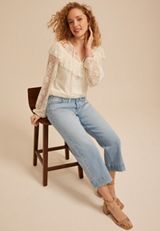 m jeans by maurices&trade; High Rise Wide Leg Cropped Jean, C2806, small