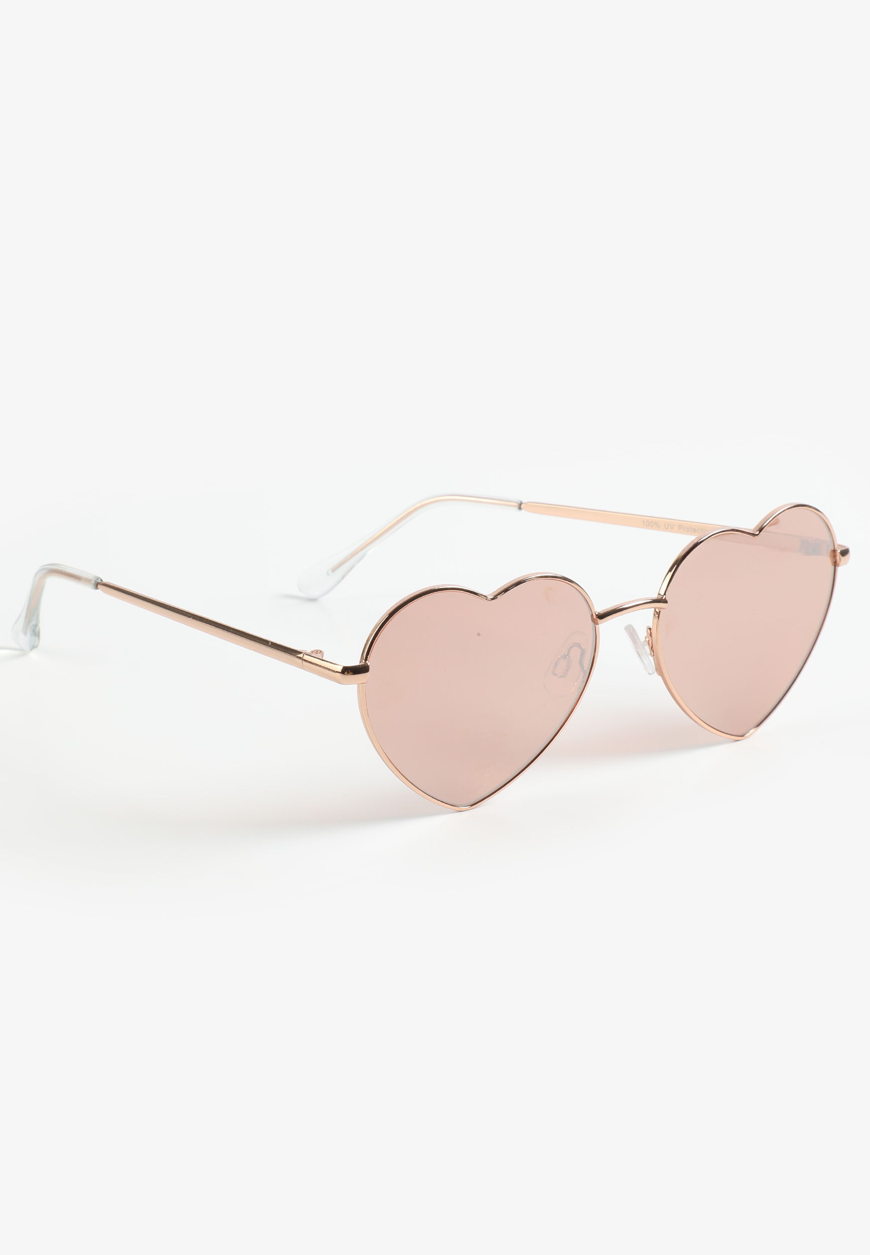 Rose Gold Heart Shaped Sunglasses