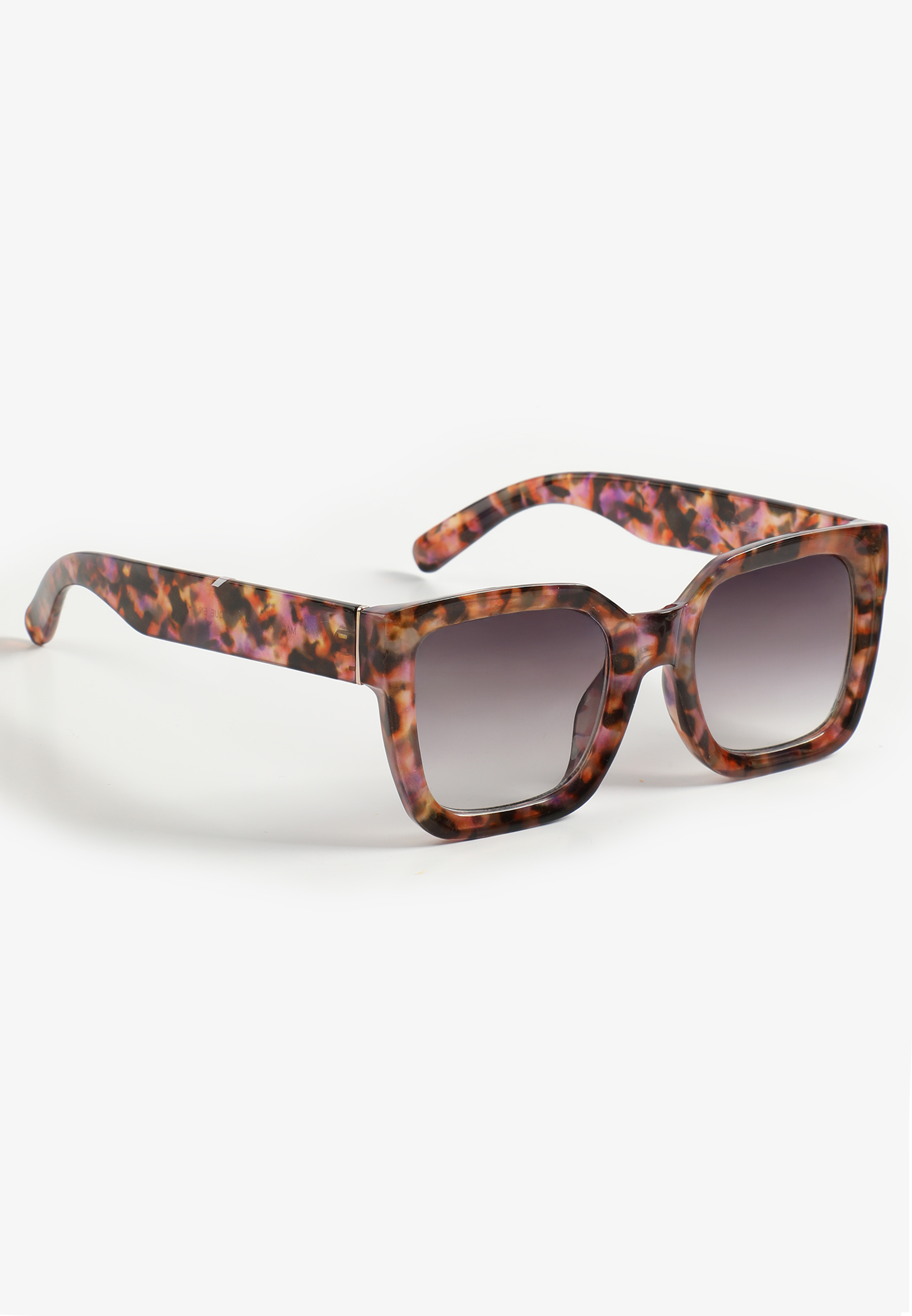 Multicolor Tortoiseshell Square Sunglasses
