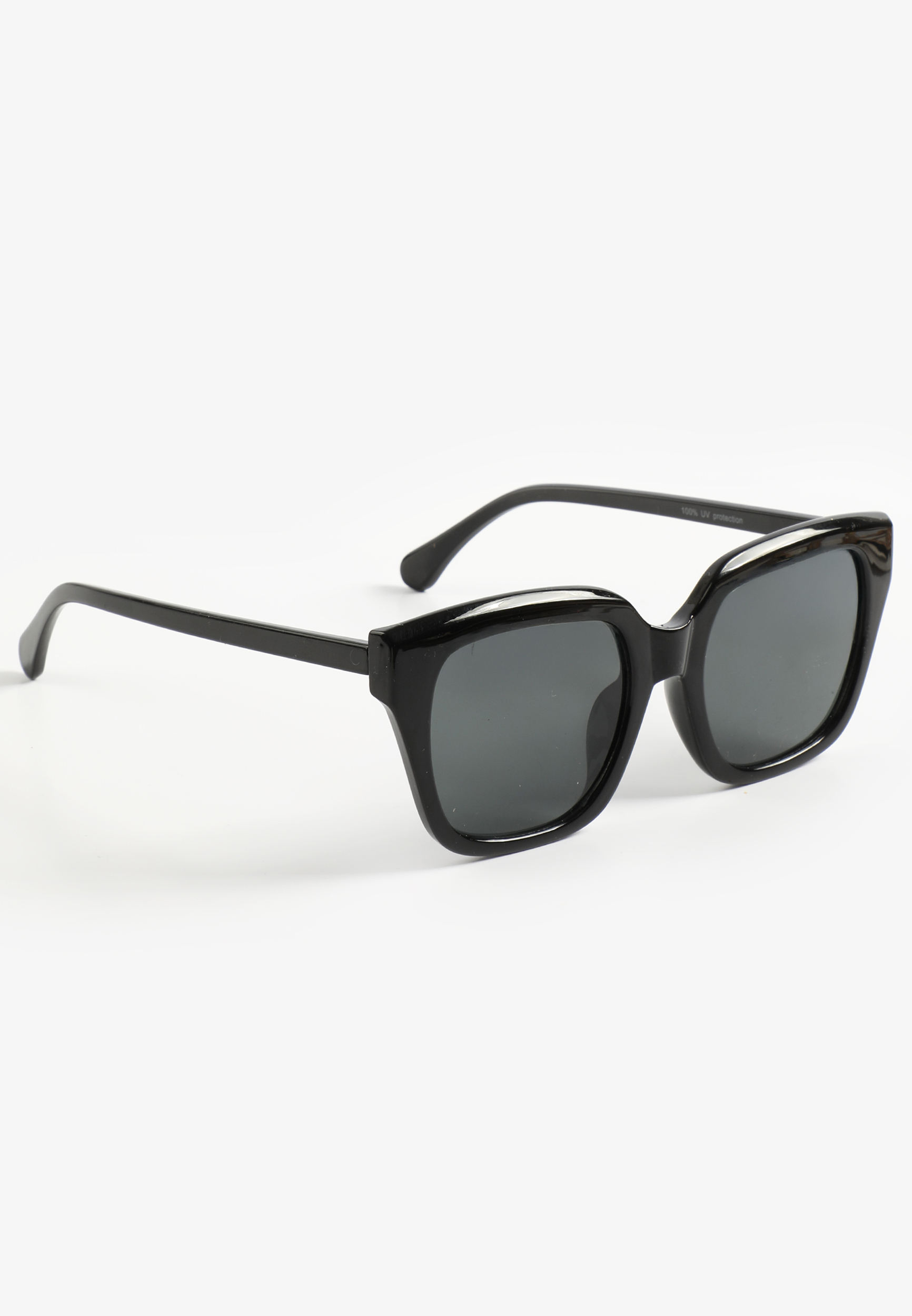 Black Plastic Square Sunglasses