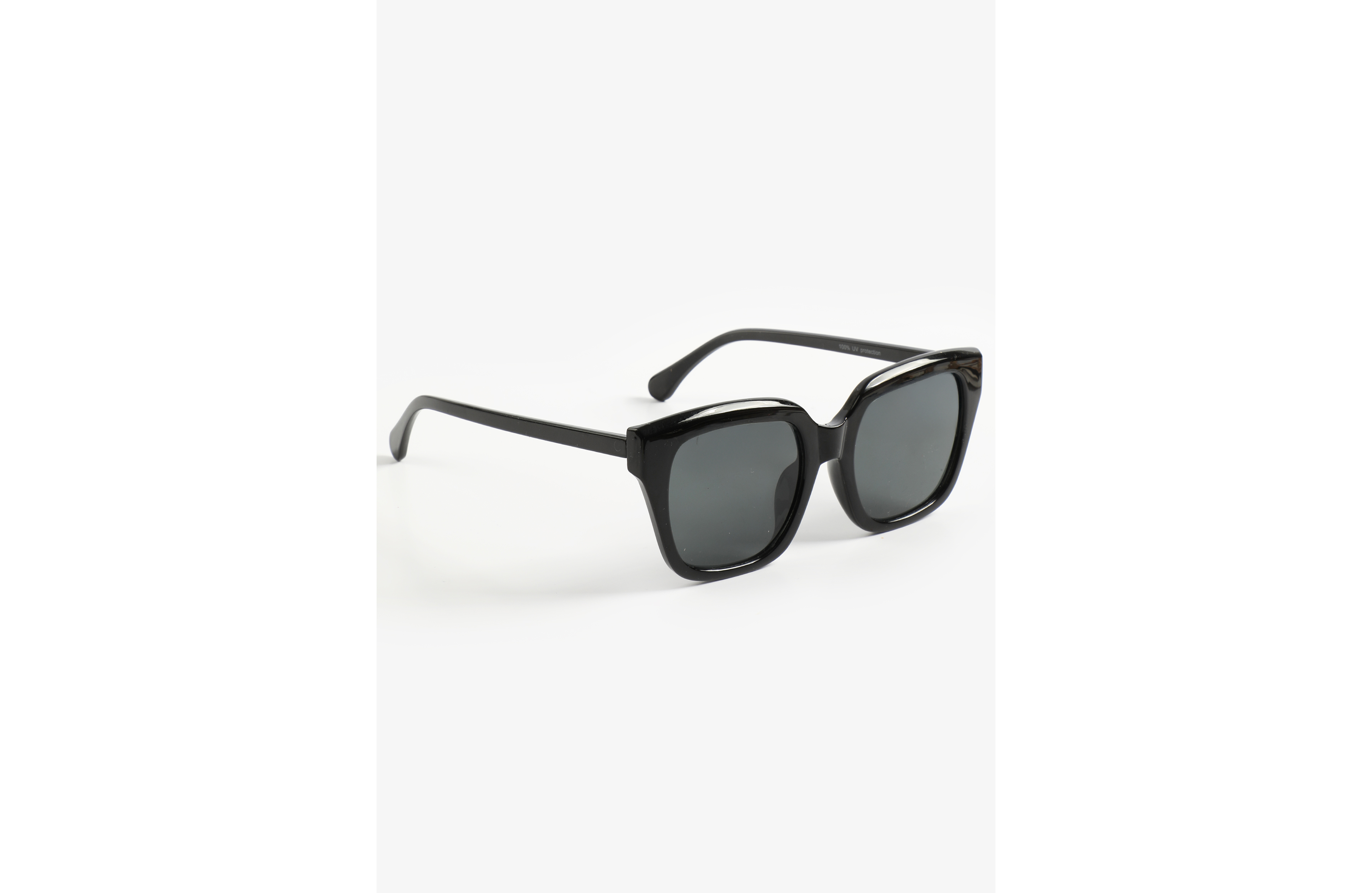 Black Plastic Square Sunglasses