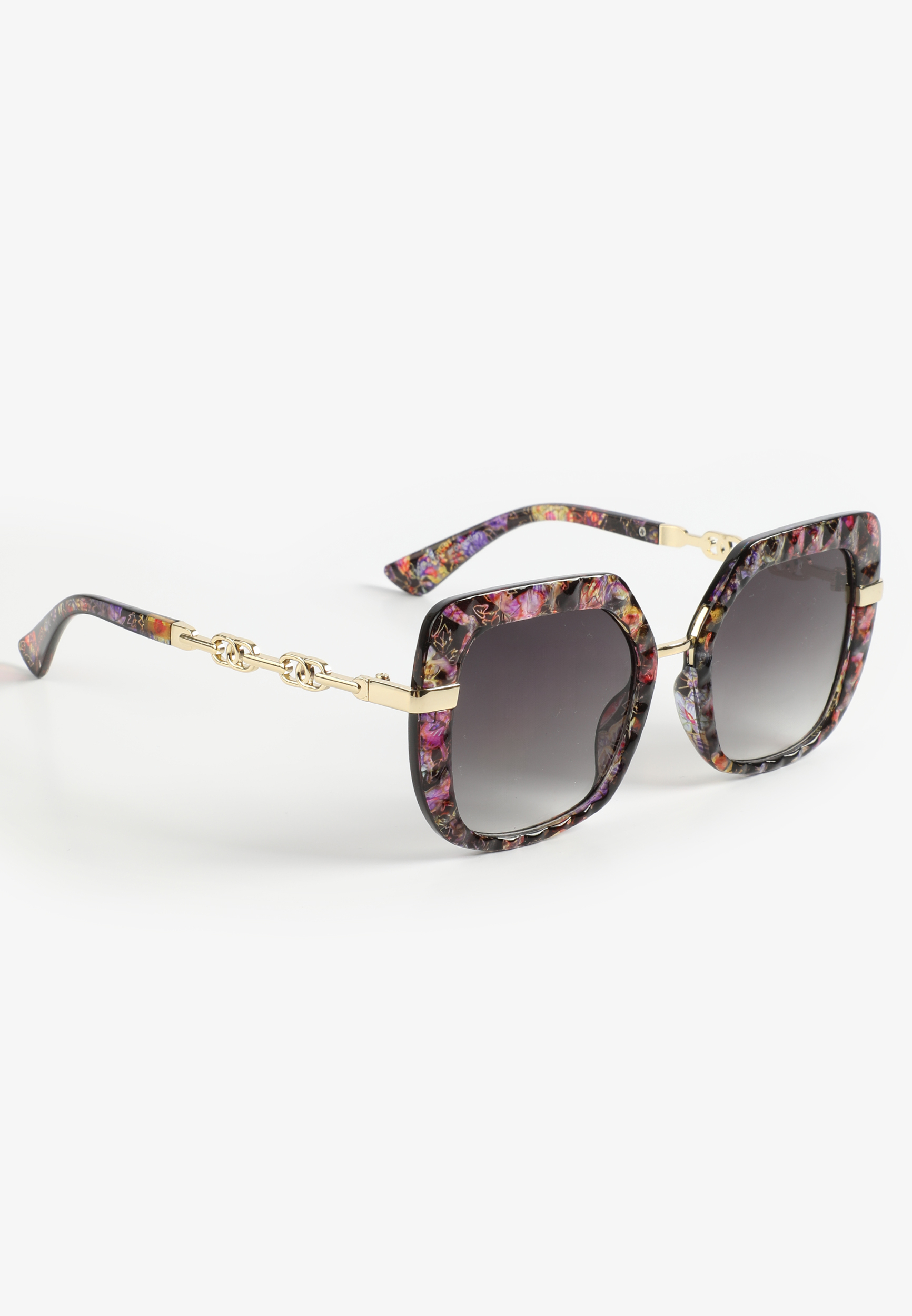 Floral Square Oversized Sunglasses