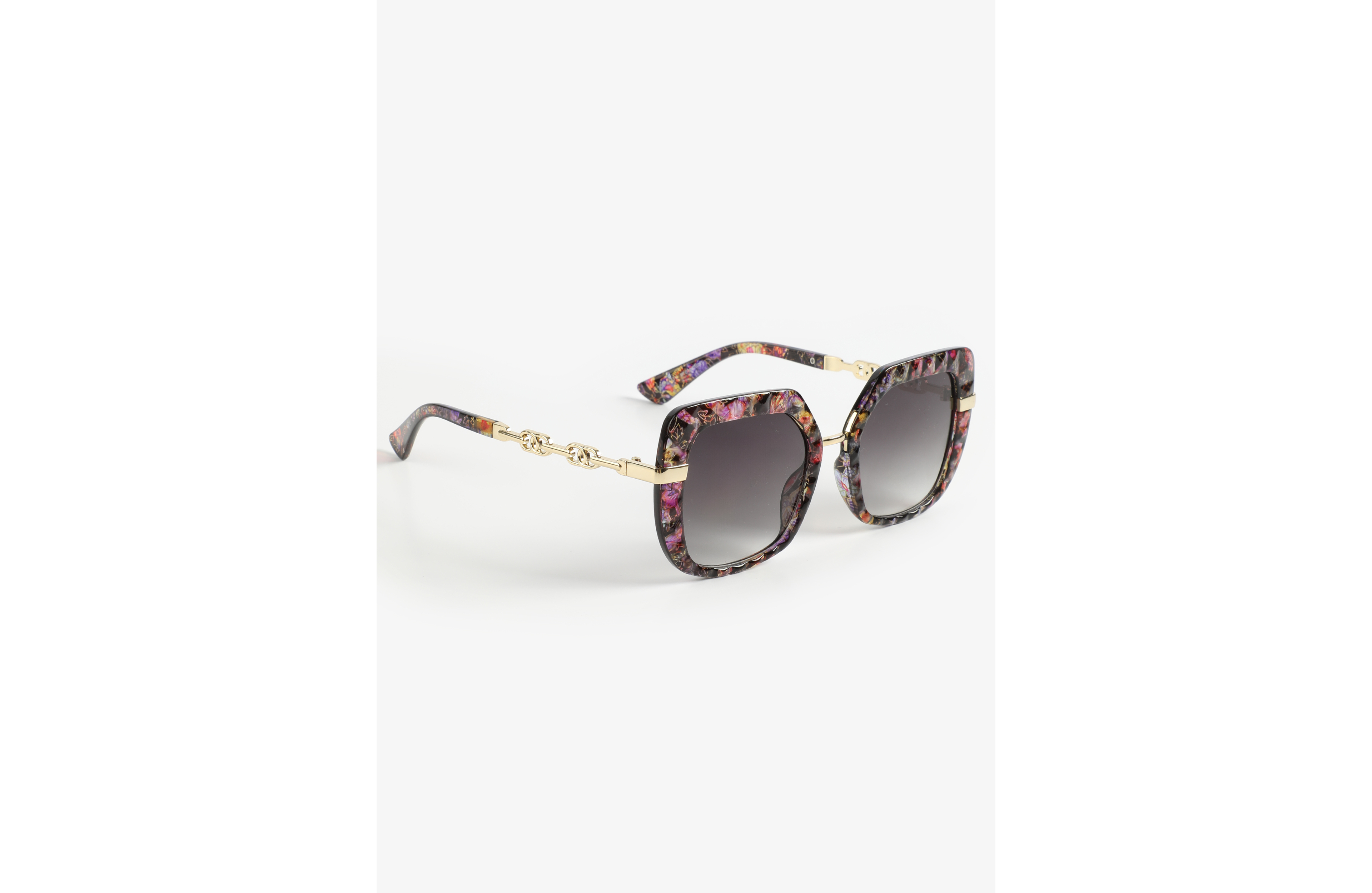 Floral Square Oversized Sunglasses