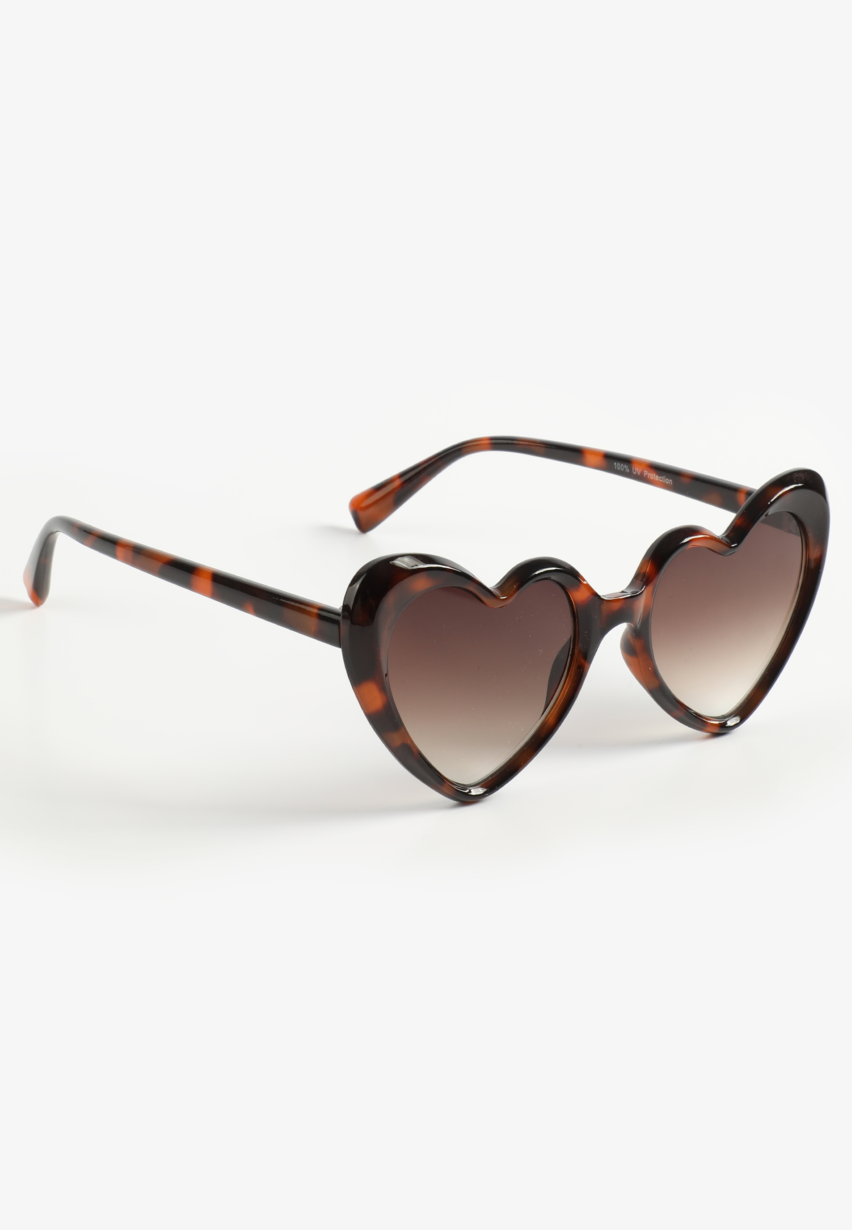 Tortoise Shell Heart Shaped Sunglasses