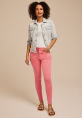 m jeans by maurices&trade; High Rise Rose of Sharon Color Jegging, C2011, small
