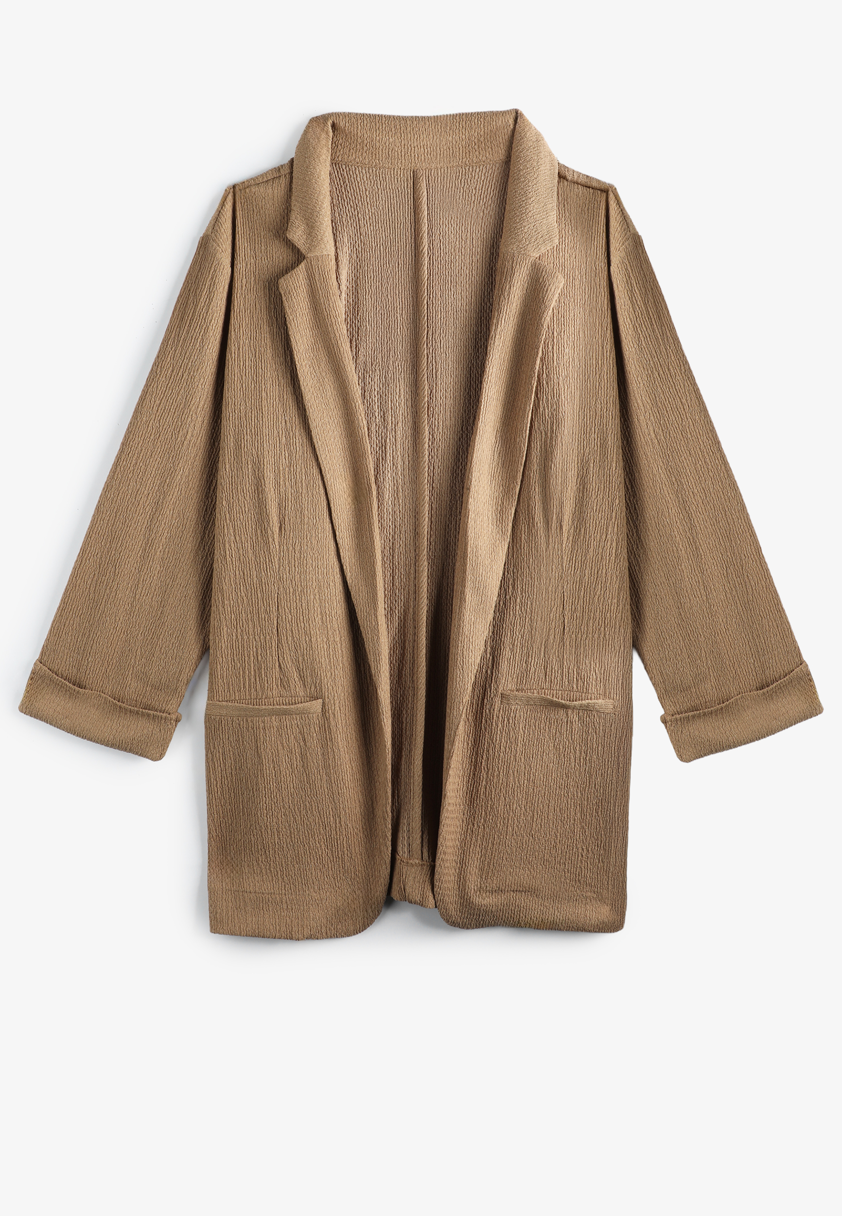 Textured Versa 3/4 Sleeve Blazer