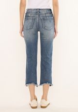 KanCan&trade; High Rise Frayed Hem Button Fly Cropped Jean, C3337, small