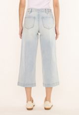 KanCan&trade; High Rise Patch Pocket Wide Leg Cropped Jean, C2806, small