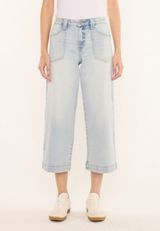 KanCan&trade; High Rise Patch Pocket Wide Leg Cropped Jean, C2806, small