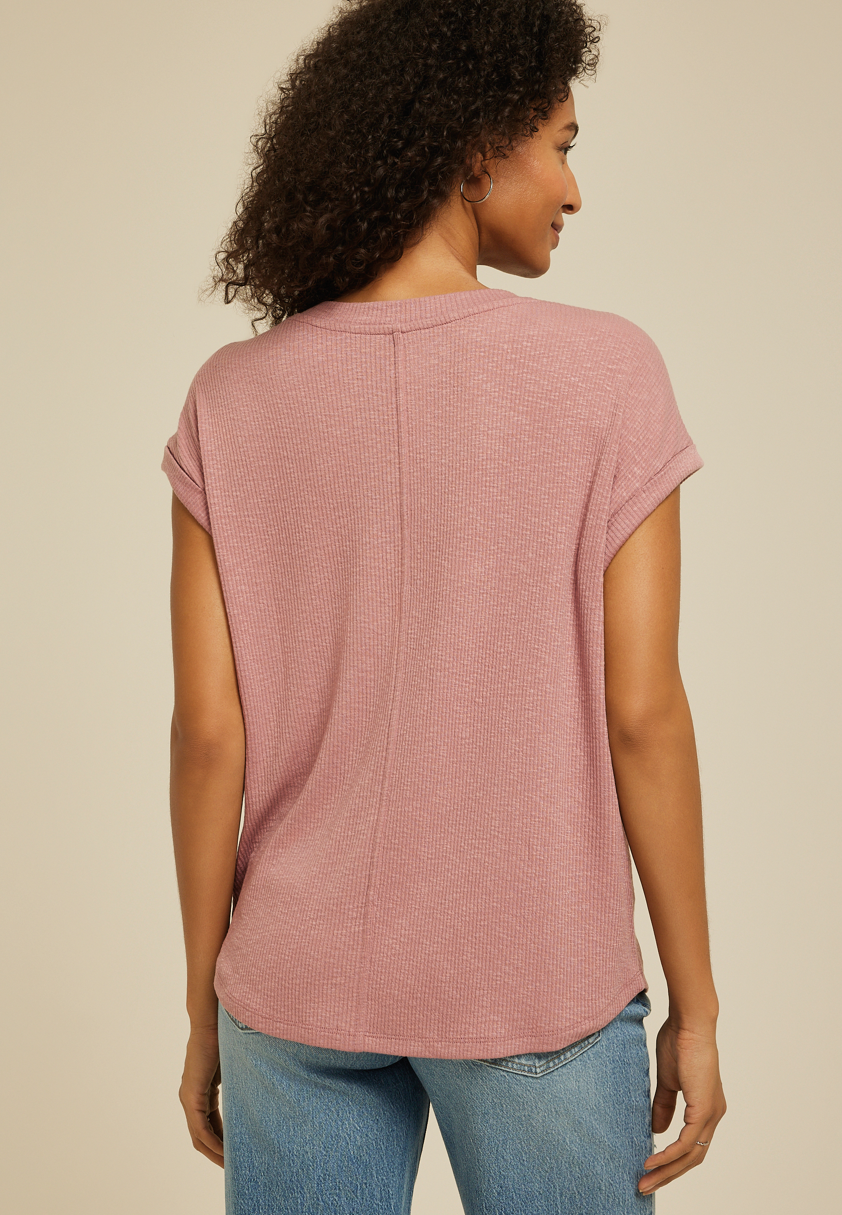 24/7 Berkley V Neck Short Sleeve Tee - thumbnail 5