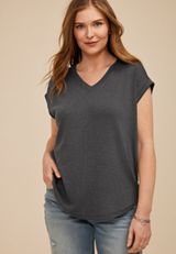 24/7 Berkley V Neck Short Sleeve Tee, C4033, small