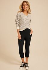 High Rise Pocket Luxe Capri Legging, C106, small