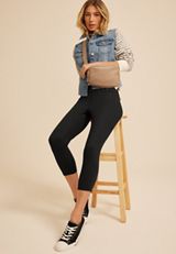 High Rise Pocket Luxe Capri Legging, C106, small